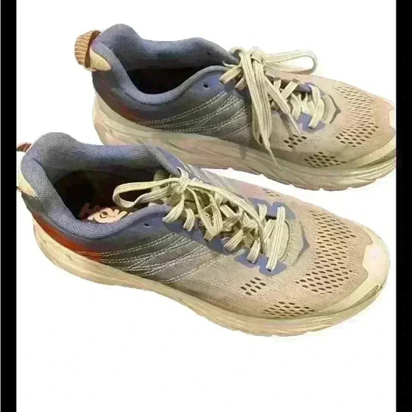 Hoka One One Womens Clifton 6 1102873 PAMB Blue Gray Running Shoes Size 9.5 - Picture 2 of 6